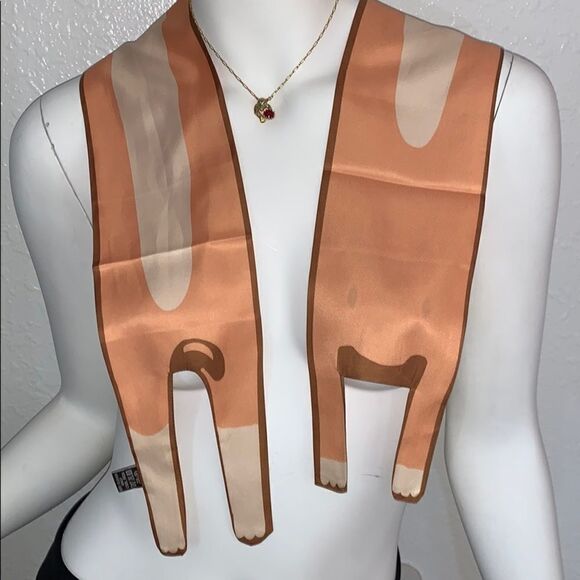 Bunny🐰 rabbit Twilly Bandeau Hair Neck Bag Tie  - Picture 6 of 6